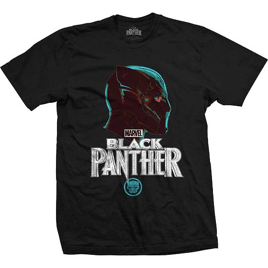 Marvel Comics Unisex Tee: Black Panther Big Head - Marvel Comics - Marchandise -  - 5056170632126 - 