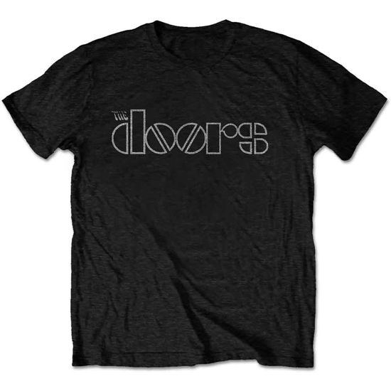 Cover for The Doors · The Doors Unisex T-Shirt: Logo (Black) (T-shirt) [size S] [Black - Unisex edition] (2019)