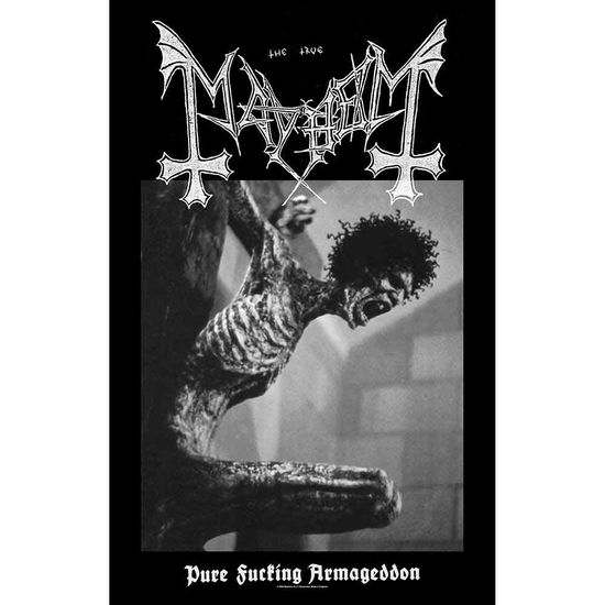 Mayhem Textile Poster: Fucking Armageddon - Mayhem - Merchandise - Razamataz - 5056365720126 - 3. März 2023