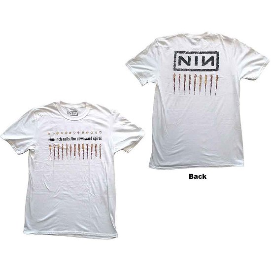 Nine Inch Nails Unisex T-Shirt: Downward Spiral (Back Print) - Nine Inch Nails - Merchandise -  - 5056368688126 - 