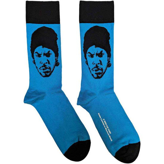 Ice Cube Unisex Ankle Socks: Portrait (Blue) (UK Size 7 - 11) - Ice Cube - Produtos - - 5056561092126 - 29 de junho de 2023