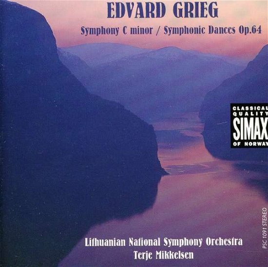 Cover for Grieg / Ltnso / Mikkelsen · Symphony in C Minor / Symphonic Dances (CD) (1992)