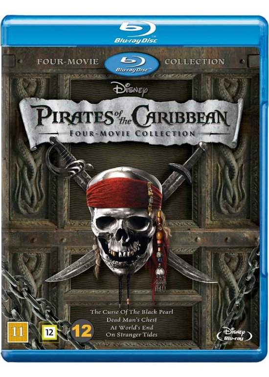 Cover for Pirates of the Caribbean · Four-Movie Collection (Blu-ray) (2017)