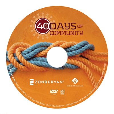 Cover for Rick Warren · 40 Days of Community Video Study: What on Earth Are We Here For? (DVD) (2012)