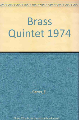 Cover for Elliott Carter · Brass Quintet 1974 (Paperback Book) (1986)