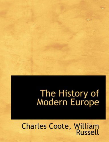 Cover for William Russell · The History of Modern Europe (Hardcover Book) (2009)