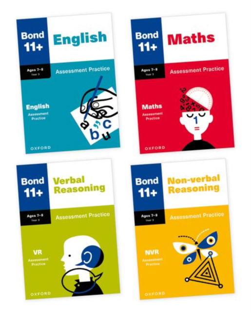 Cover for Bond 11+ English Assessment Practice Age 7-8 Bundle (Book) (2025)