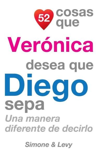 Cover for J L Leyva · 52 Cosas Que Veronica Desea Que Diego Sepa: Una Manera Diferente De Decirlo (Pocketbok) (2014)