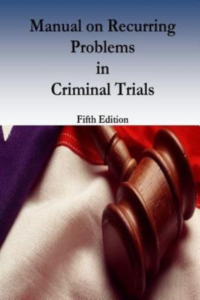 Cover for Honorable Donald S Voorhees · Manual on Recurring Problems in Criminal Trials (Pocketbok) (2017)