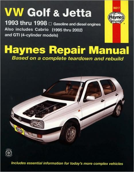 Cover for Haynes Publishing · VW Golf, GTI and Jetta (93-98) and VW Cabrio (95-02) petrol &amp; diesel Haynes Repair Manual (USA) (Paperback Book) (2008)