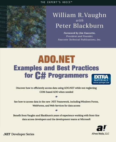 Cover for Peter D. Blackburn · ADO.NET Examples and Best Practices for C# Programmers (Paperback Book) [1st edition] (2002)