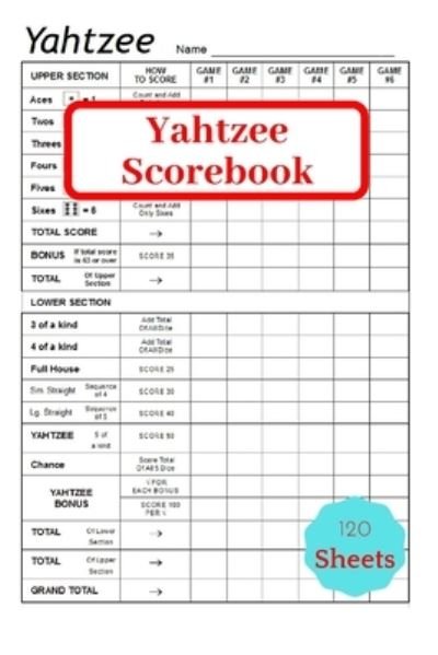 Cover for Ob · Yahtzee Scorebook (Paperback Bog) (2019)