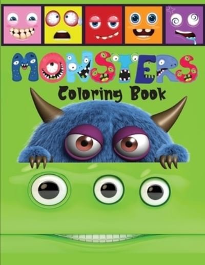 Cover for Lora Dorny · Monsters Coloring Book (Pocketbok) (2021)