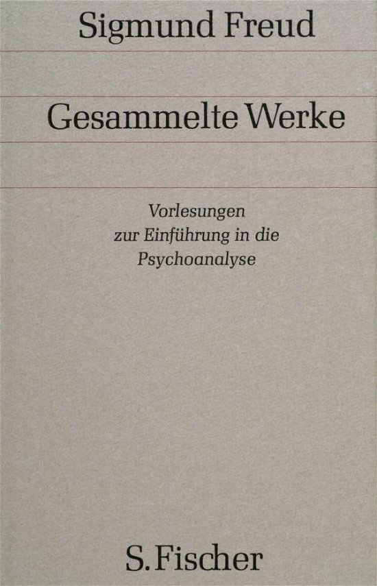 Cover for Sigmund Freud · Vorlesungen Zur Einführung In Die Psychoanalyse (Book)