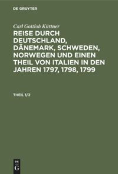Cover for Carl Gottlob Kttner (N/A) (1901)