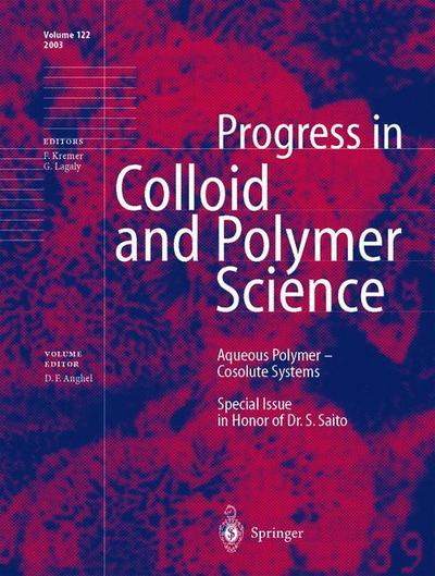 Cover for Dan F Anghel · Aqueous Polymer - Cosolute Systems: Special Issue in Honor of Dr. Shuji Saito - Progress in Colloid and Polymer Science (Paperback Book) [Softcover reprint of the original 1st ed. 2003 edition] (2010)