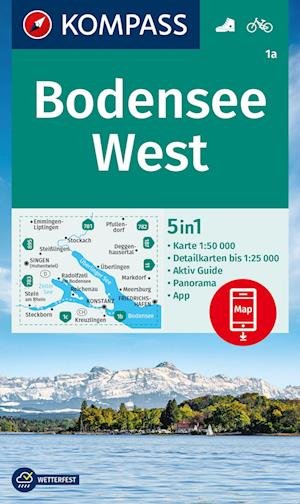 Cover for KOMPASS-Karten GmbH · KOMPASS Wanderkarte Bodensee West (Map) (2021)