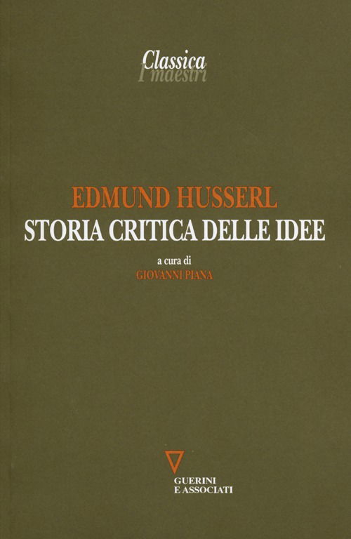 Cover for Edmund Husserl · Storia Critica Delle Idee (Book)