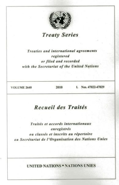 Cover for United Nations · Treaty Series 2640 (Paperback Bog) (2013)
