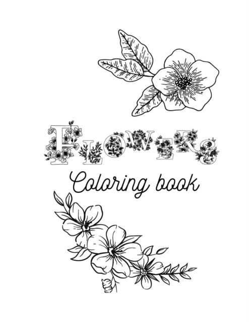 Cover for Hanna Dudar · Flowers coloring book (Paperback Book) (2022)