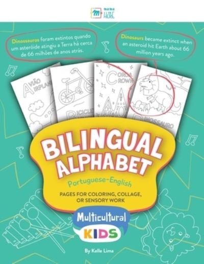 Cover for Kelle Lima · Bilingual Alphabet: Pages for Coloring, Collage, or Sensory Work - Multicultural Kids (Paperback Bog) (2022)