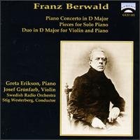 Duo In D; Concerto For Piano No1 - F. Berwald - Musik - GENESIS - 0009414811127 - 30. juni 1990