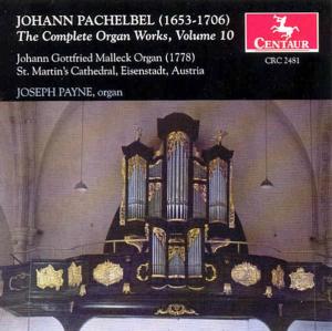 Complete Organ Works 10 - Pachelbel / Malleck - Musiikki - CENTAUR - 0044747248127 - tiistai 17. lokakuuta 2000