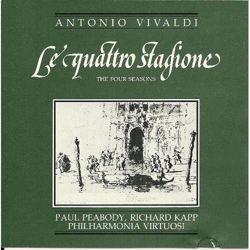 Cover for Vivaldi / Kapp / Philharmonia Virtuosi · Four Seasons (CD) (1994)