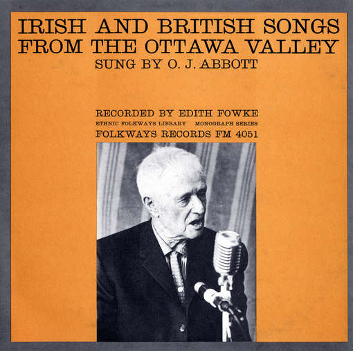 Cover for O.j. Abbott · Irish and British Songs from the Ottawa Valley (CD) (2012)