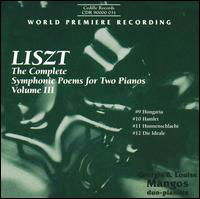 Cover for Liszt / Mangos,g. / Mangos,l. · Complete Symphonic Poems for 2 Pianos III (CD) (2000)