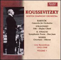 Serge Koussevitzky Conducts Strauss Bartok 1 - Strauss / Bartok / Stranvinsky / Bso / Koussevitzy - Música - GUILD - 0795754232127 - 9 de maio de 2007