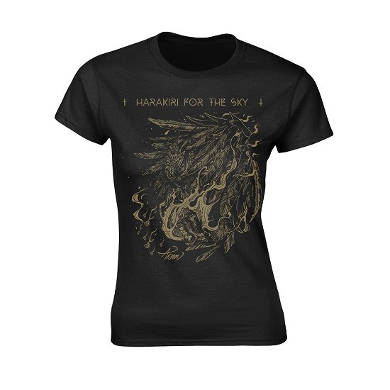 Cover for Harakiri for the Sky · Gold Owl (Girlie) (T-shirt) [size L] [Black edition] (2018)