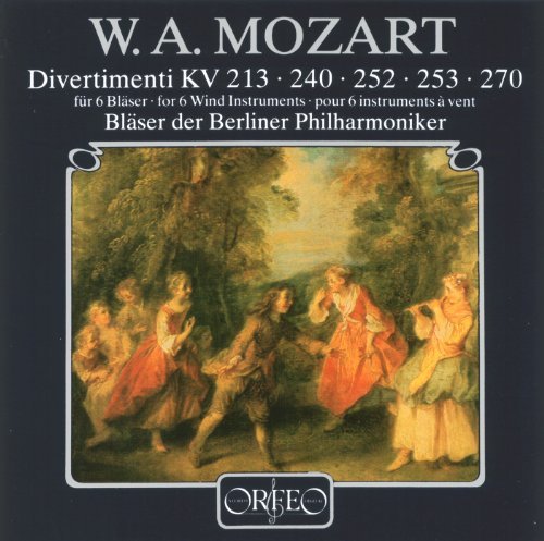 Cover for Mozart / Winds of the Berlin Philharmonic · Divertimenti for 6 Winds (CD) (1995)
