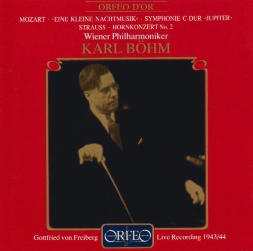 Eine Kleine Nachtmusik / Sym. C-dur Jupiter - Mozart / Strauss / Wiener Philharmoniker / Bohm - Musique - ORFEO - 4011790376127 - 12 septembre 1994