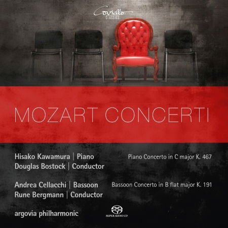 Mozart: Bassoon Concerto Kv 191 / Piano Concerto Kv 467 - Hisako Kawamura / Andrea Cellacchi / Argovia Philharmonic - Música - COVIELLO - 4039956918127 - 16 de noviembre de 2018