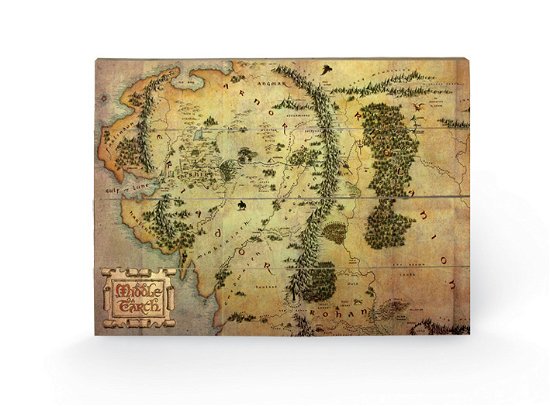 Cover for Wood Poster · THE HOBBIT - Wood Print 40X59 - Journey Map (MERCH) (2019)