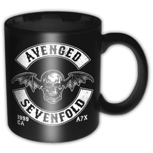 Avenged Sevenfold Boxed Standard Mug: Death Bat Crest - Avenged Sevenfold - Fanituote - Unlicensed - 5055295380127 - maanantai 24. marraskuuta 2014