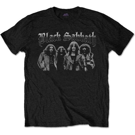 Black Sabbath Unisex T-Shirt: Greyscale Group - Black Sabbath - Koopwaar -  - 5056170635127 - 