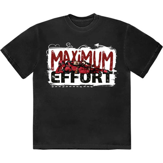 Cover for Marvel Comics · Marvel Comics Unisex T-Shirt: Deadpool Maximum Effort (T-shirt) [size S] (2024)