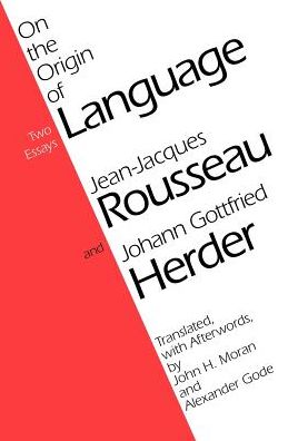 Cover for Jean-Jacques Rousseau · On the Origin of Language (Paperback Book) (1986)
