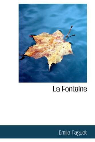 Cover for Emile Faguet · La Fontaine (Paperback Book) (2009)