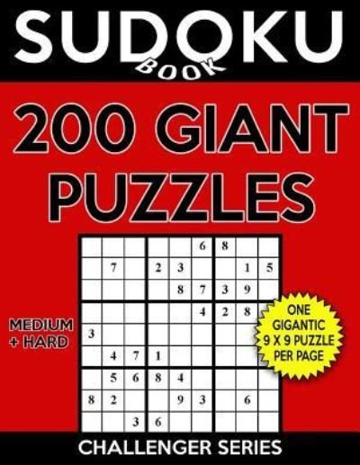 Cover for Sudoku Book · Sudoku Book 200 GIANT Puzzles, 100 Medium and 100 Hard (Paperback Bog) (2017)