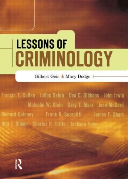 Cover for Gilbert Geis · Lessons of Criminology (Hardcover Book) (2002)