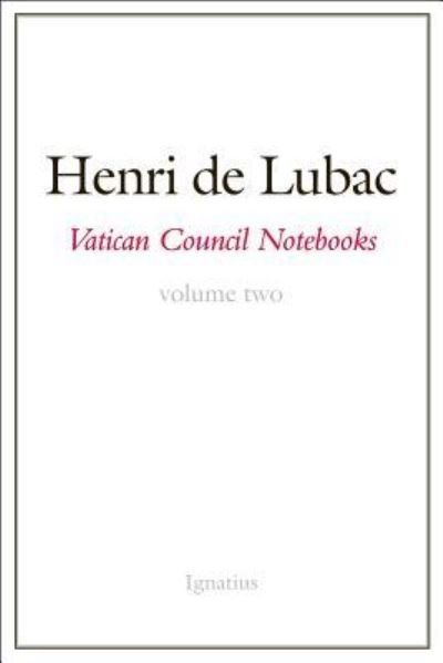 Cover for Henri De Lubac · Vatican Council Notebooks (Book) (2016)