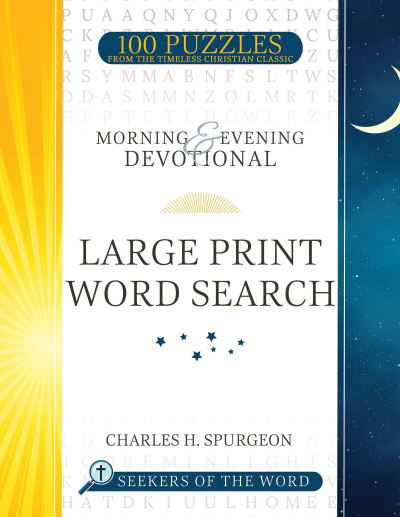 Cover for Charles H Spurgeon · Morning and Evening Devotional Large Print Word Search (Paperback Book) (2022)