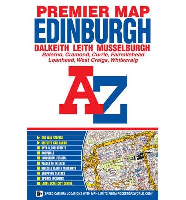 Cover for Geographers' A-Z Map Company · Edinburgh Premier Map - A-Z Premier Street Maps (Map) [6 Revised edition] (2016)