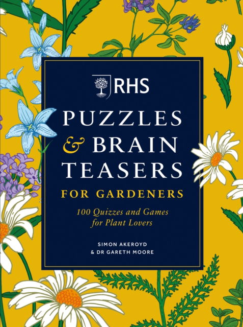 Cover for Simon Akeroyd · RHS Puzzles &amp; Brain Teasers for Gardeners: 100 quizzes and games for plant lovers (Paperback Book) (2023)