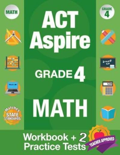 Cover for Act Aspire Review Team · ACT Aspire Grade 4 Math (Paperback Book) (2018)