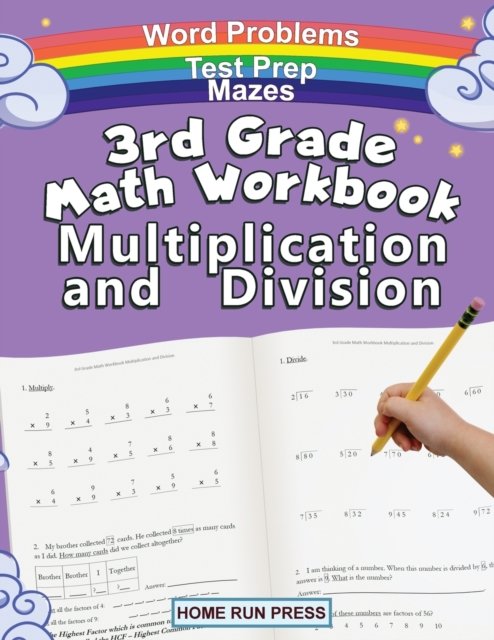 Cover for LLC Home Run Press · 3rd Grade Math Workbook Multiplication and Division (Paperback Book) (2020)