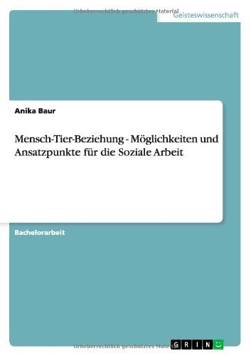 Cover for Baur · Mensch-Tier-Beziehung - Möglichkei (Book) [German edition] (2013)